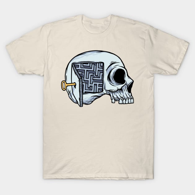 puzzle in the skull T-Shirt by gunaone design